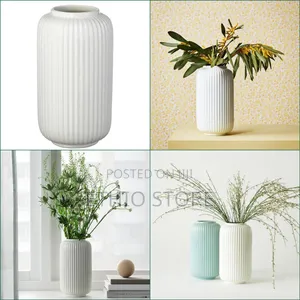 Vase, 22cm, White