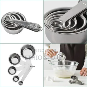 Measuring Cup, Set of 5, Grey