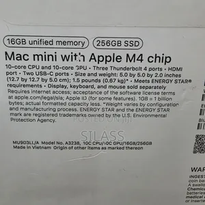 New Desktop Computer Apple Mac Mini M4 16GB Apple M4 SSD 256GB