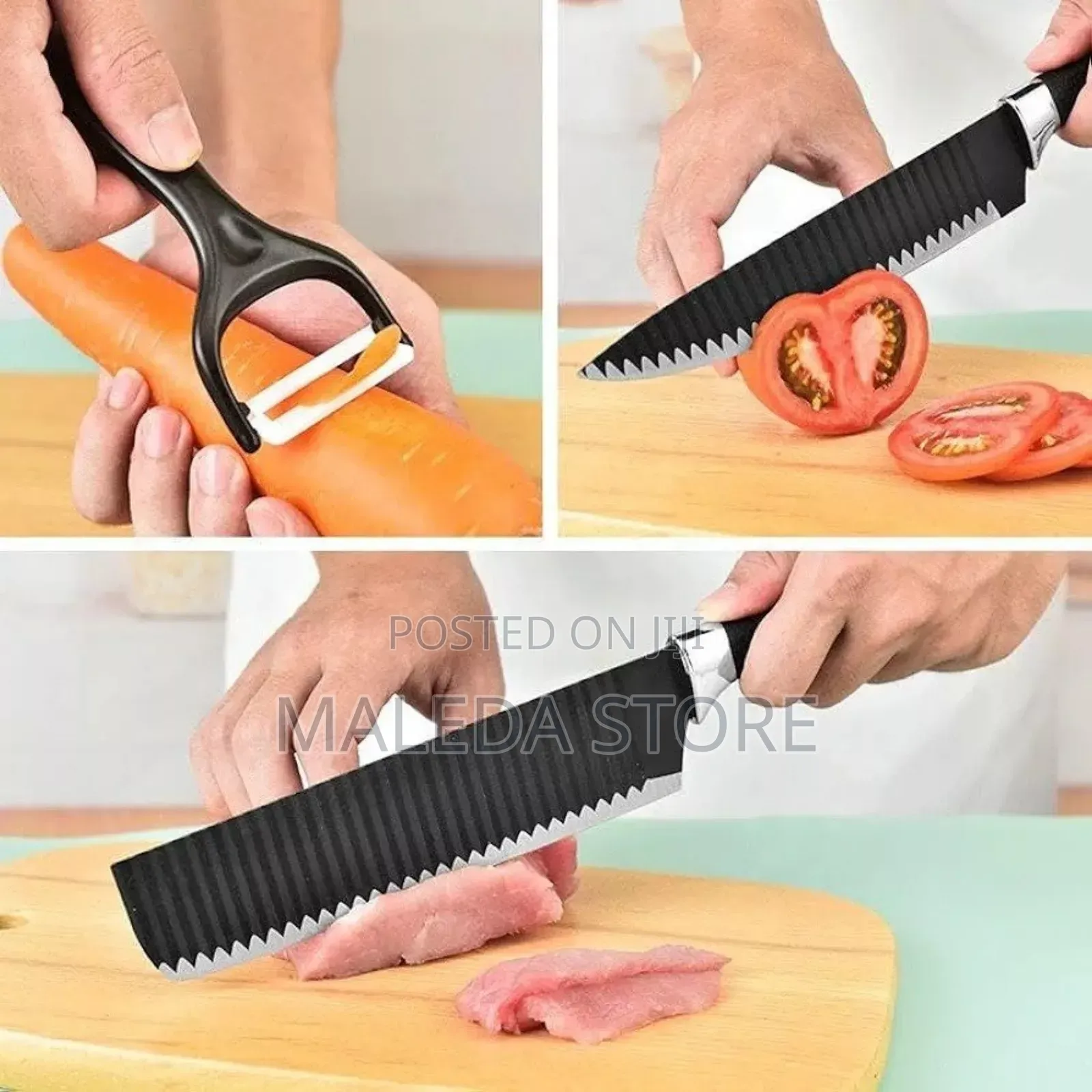 6pcs Daily Use Sharp Knife Set