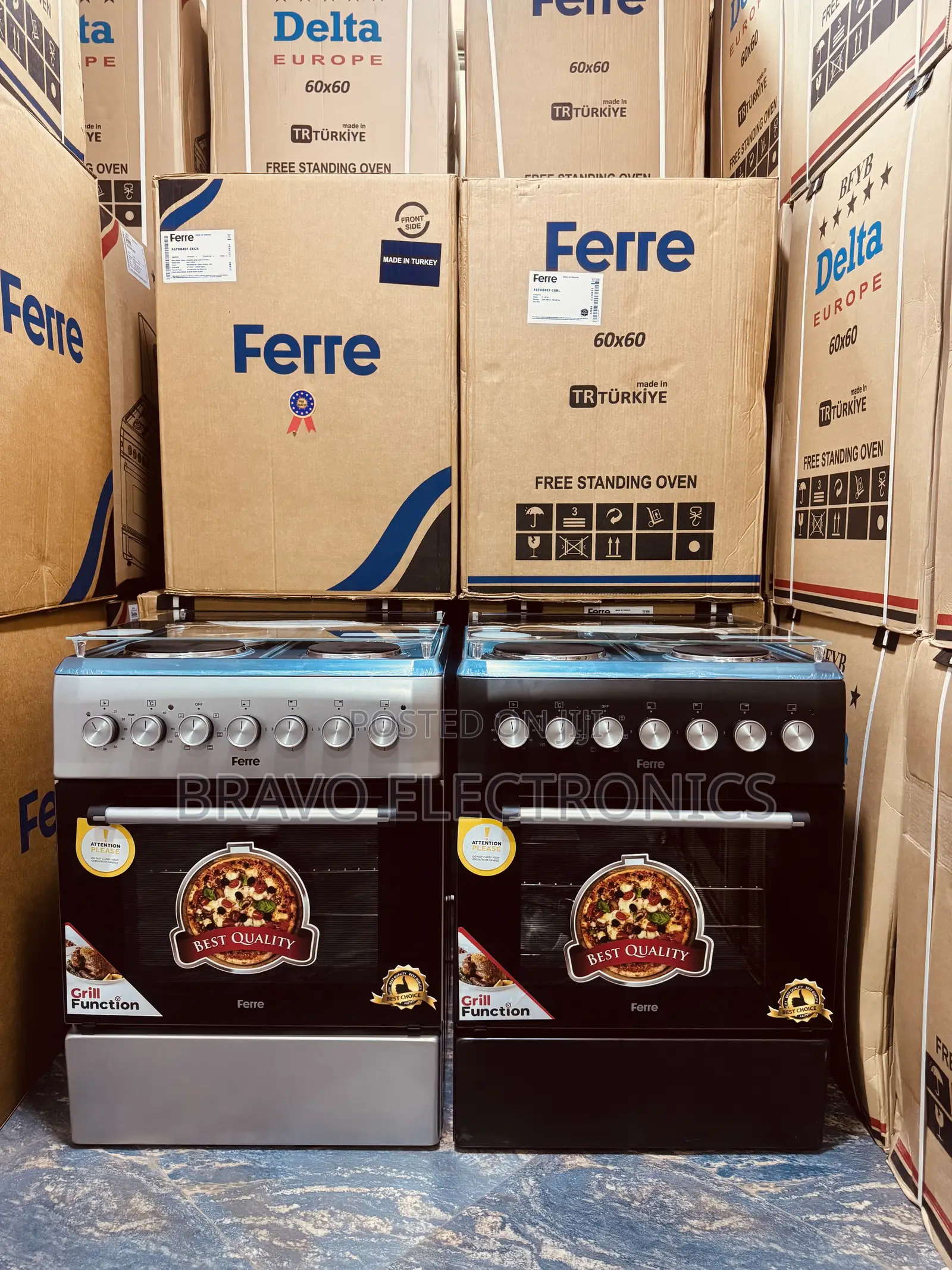 Ferre 60×60 Oven | Made in Turkey | Stainless Multi-Function Cooker