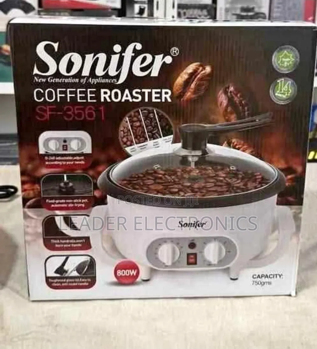Sonifer 750g Coffee Roaster (Sf-3544) የቡና መቁያ