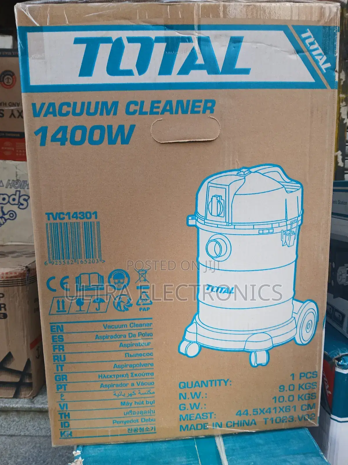 Total Brand Industrial Vacuum Cleaner, Model Tvc14301.