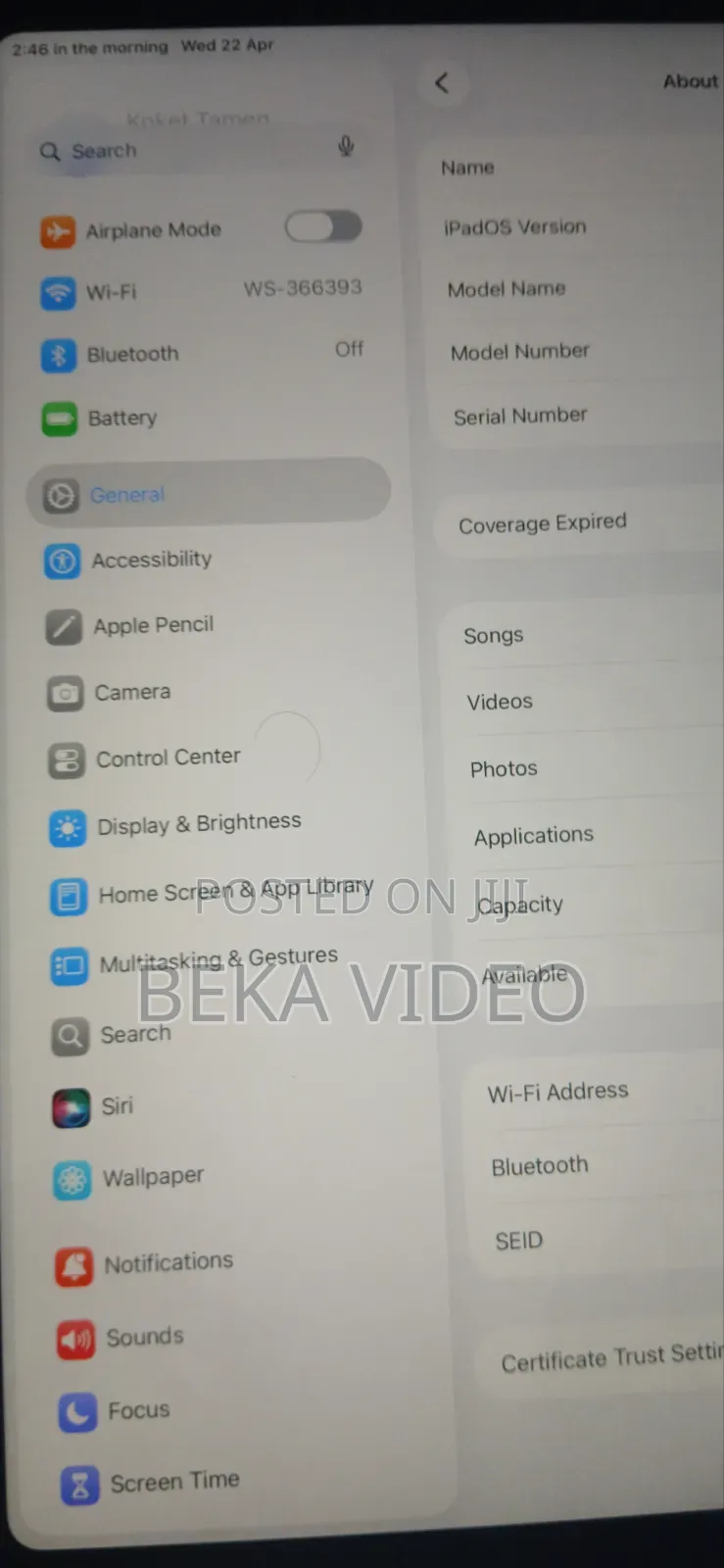 Apple iPad (2022) 256 GB Pink