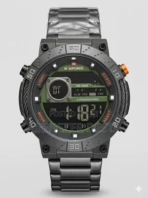 Nf9241t Is a Digital Sports Watch Designed With a Military Style