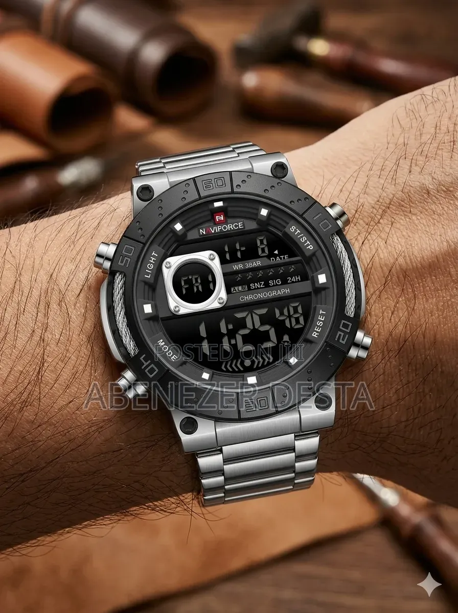 Naviforce Nf9241s Multifunctional Sports Digital Watch Featuring