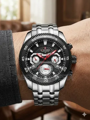 Naviforce Nf9222 Is a Stainless Steel Men's Analog-Digital Chronograph