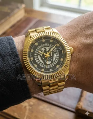 Rolex Day-Date Style Wristwatch, Commonly Found as a Gold-Tone Quartz