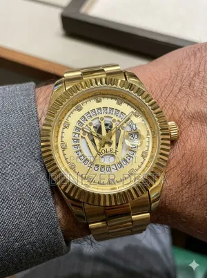 Rolex Day-Date Style Wristwatch, Commonly Found as a Gold-Tone Quartz