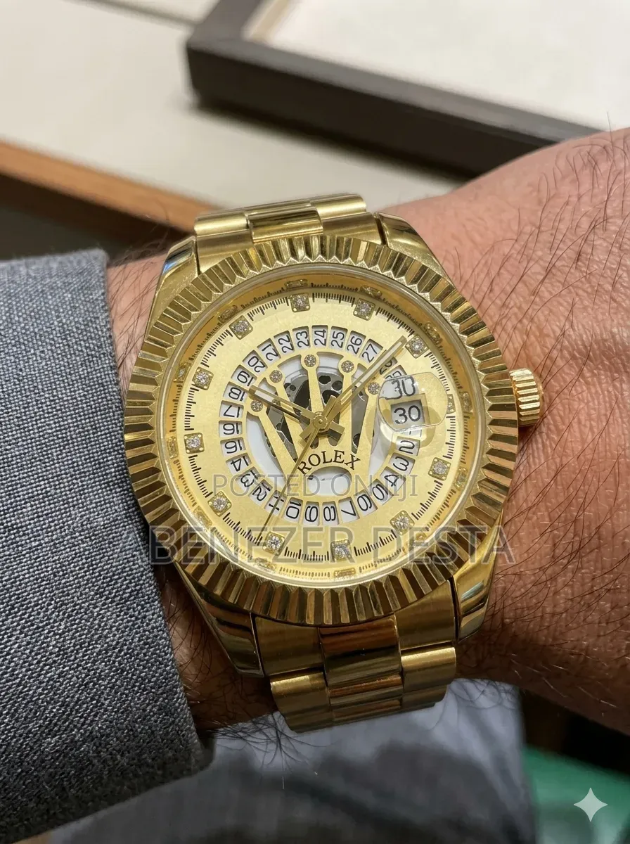 Rolex Day-Date Style Wristwatch, Commonly Found as a Gold-Tone Quartz
