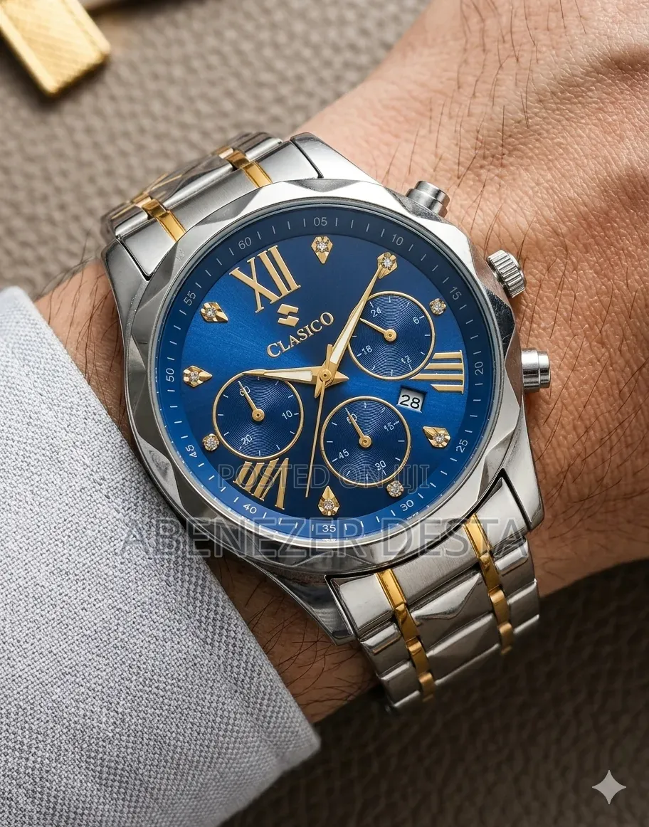 Clasico Genuine Luxury Men Quartz Watch Is a Water-Resistant Timepiece