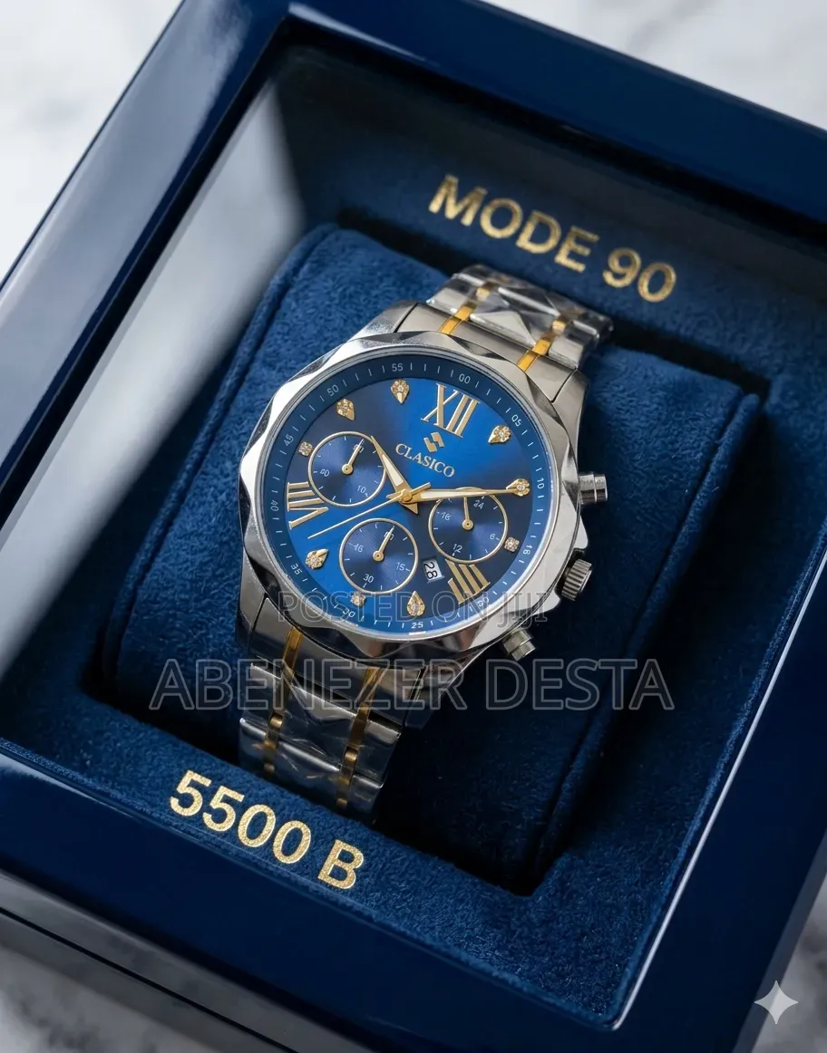 Clasico Genuine Luxury Men Quartz Watch Is a Water-Resistant Timepiece