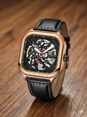 Chenxi Automatic Watch (Model 8810b) Features a Square Rose Gold
