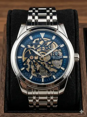 Tevise Men's Automatic Mechanical Watch Featuring a Skeleton Dial And