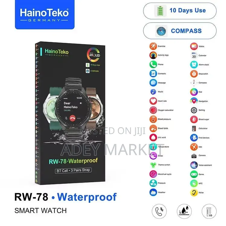 .Hainoteko Rw-78 Smartwatch.