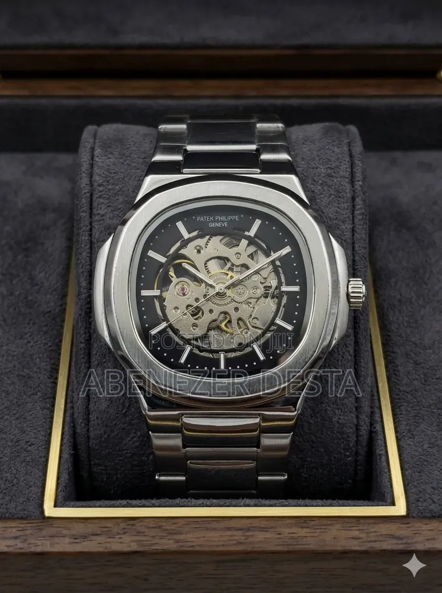 Mechanical Skeleton Watch Styled Similarly to the Patek Philippe
