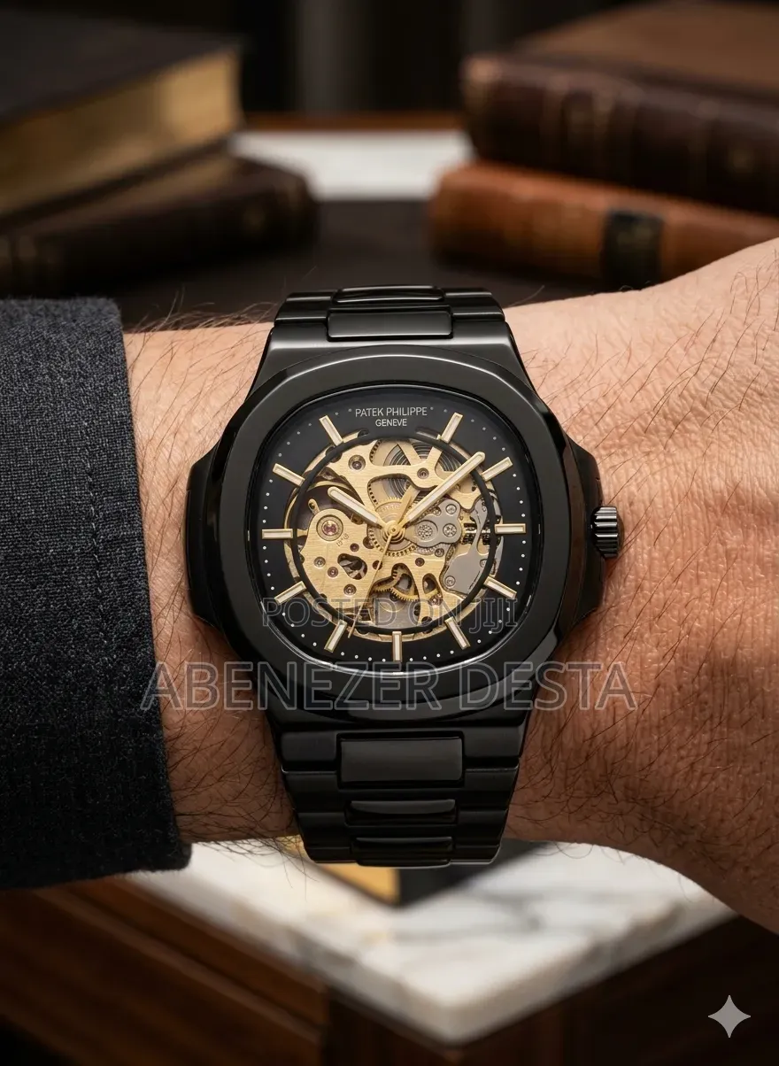 Mechanical Skeleton Watch Styled Similarly to the Patek Philippe