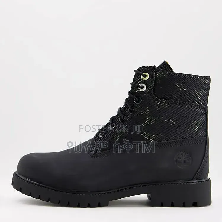 Timberland 6 Inches Puffer Boots 'Triple Black/Camo' Men's Shoes