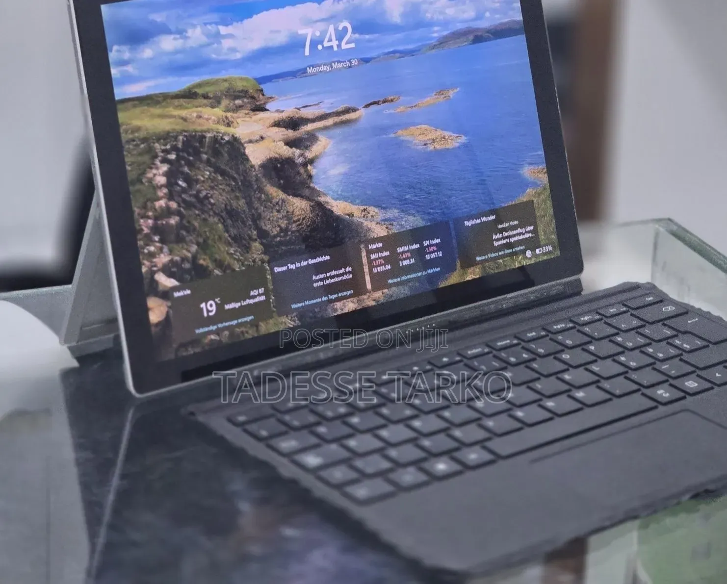 New Laptop Microsoft Surface Pro 7 8GB Intel Core i7 SSD 256GB