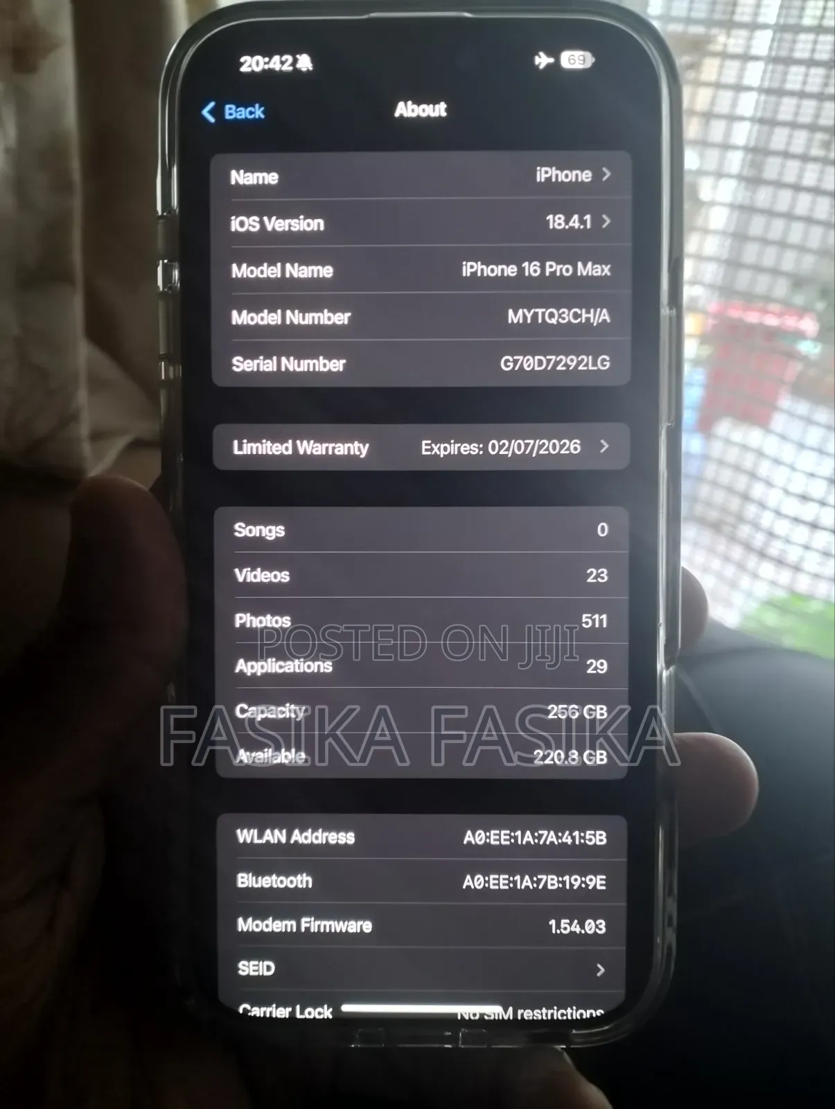 New Apple iPhone 16 Pro Max 256 GB Gray