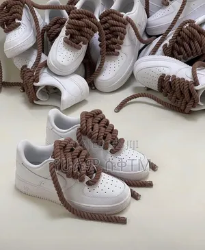 Nike Air Force 1 Low '07 'Triple White' Chunky Lace Men's Shoes