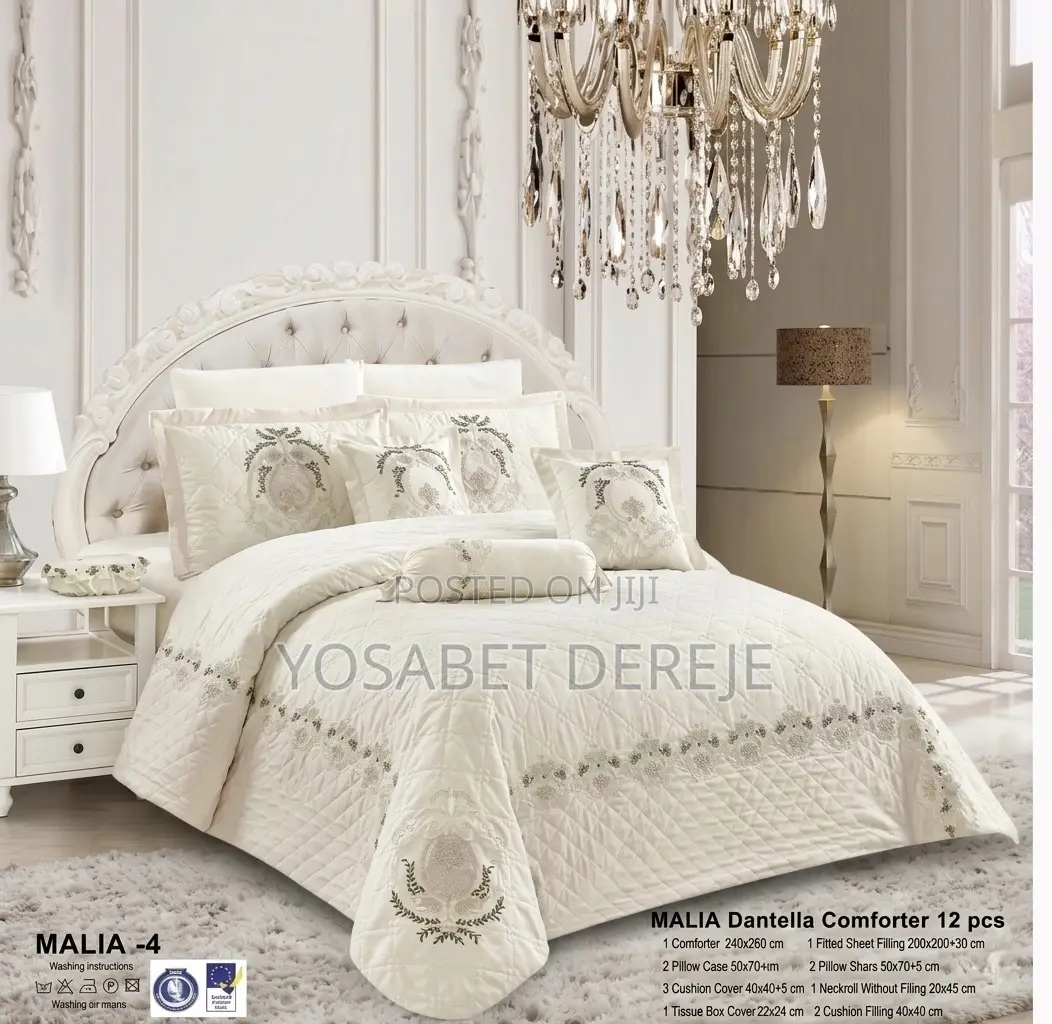 Malia Dantella 12 PCS Set Comforter