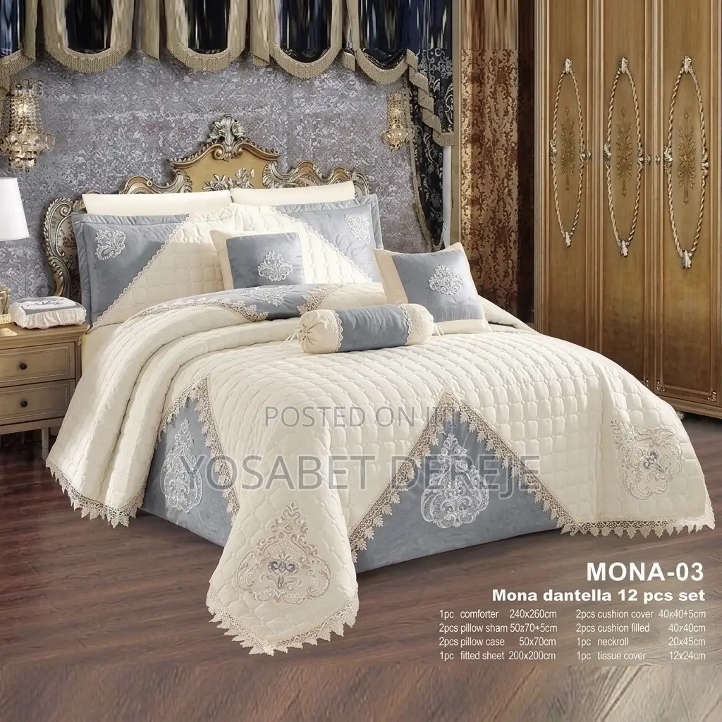 Mona Dantella 12 PCS Set Comforter