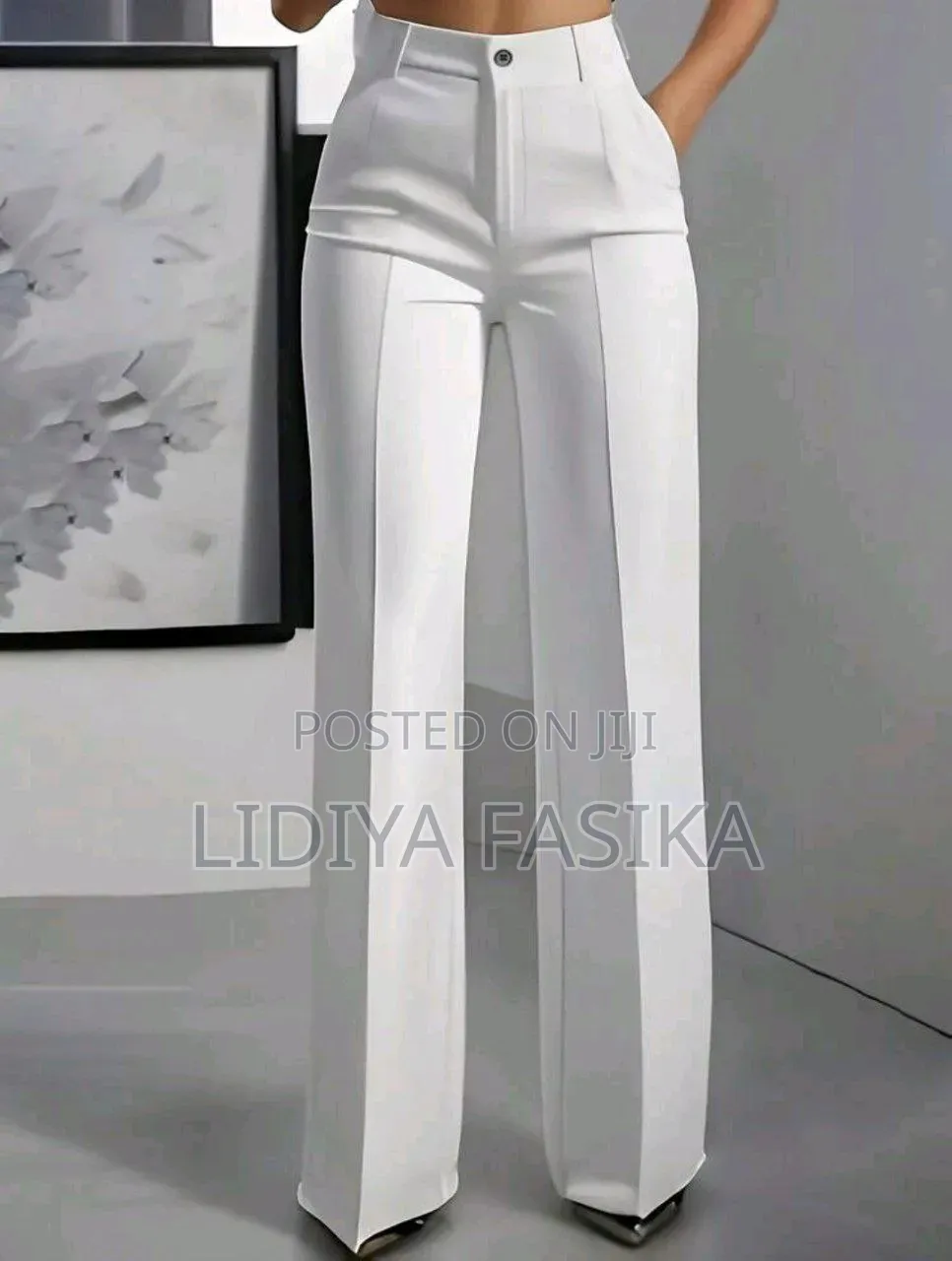 Casual Pocketed Skinny Straight Leg Trouser