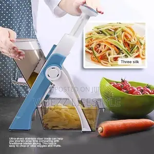 Safe Adjustable Mandoline Slicer – Multipurpose Vegetable Cutter