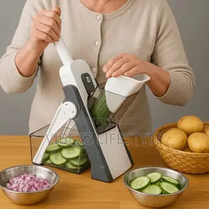 Safe Adjustable Mandoline Slicer – Multipurpose Vegetable Cutter