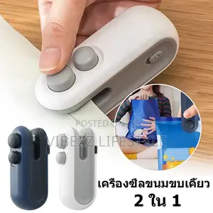 2-in-1 Rechargeable Mini Bag Sealer – Handheld Heat Sealer Cutter