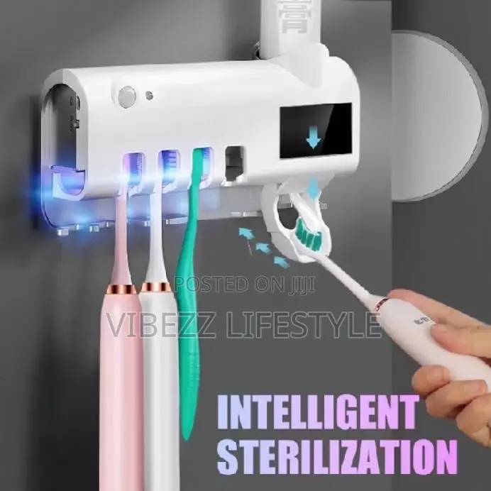 4 -in-1 Uv Toothbrush Sterilizer - Automatic Toothpaste Dispenser