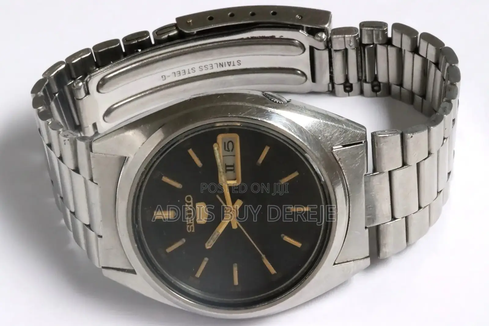 Vintage 1980s Automatic Watch ኦርጅናል Seiko 5 ሰዓት ለሽያጭ