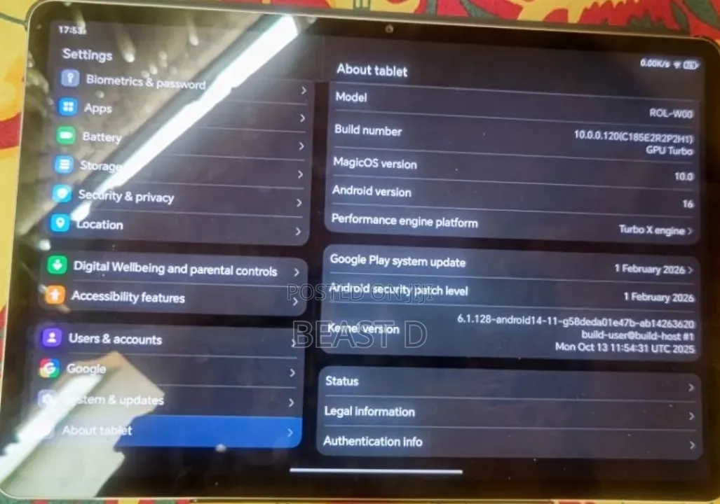 Honor Pad 9 256 GB Silver