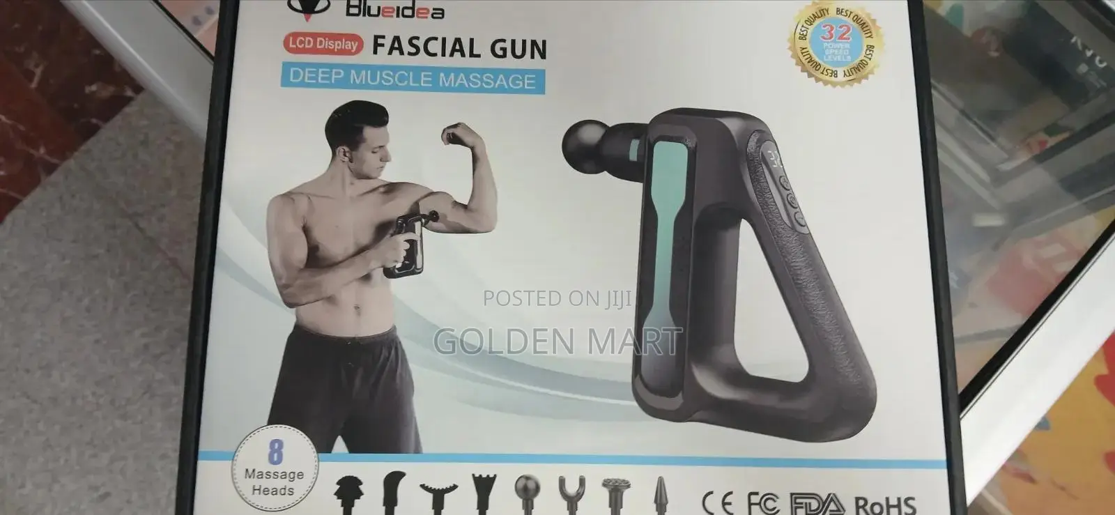 8 በ 1 ማሳጀር Fascial Gun