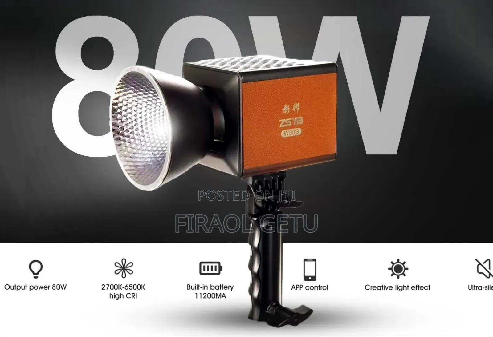Zsyb W80b Led Video Light