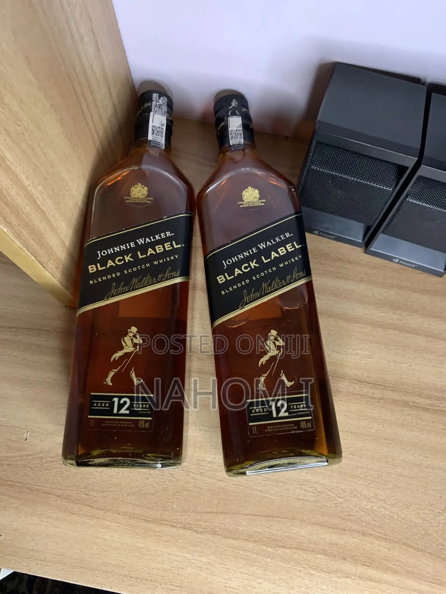 Johnnie Walker Black Label Blended Scotch Whisky.