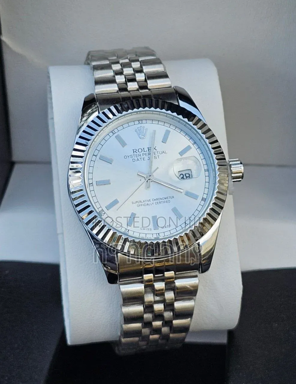 Classic Rolex Datejust Silver Jubilee Men's Luxury Watch