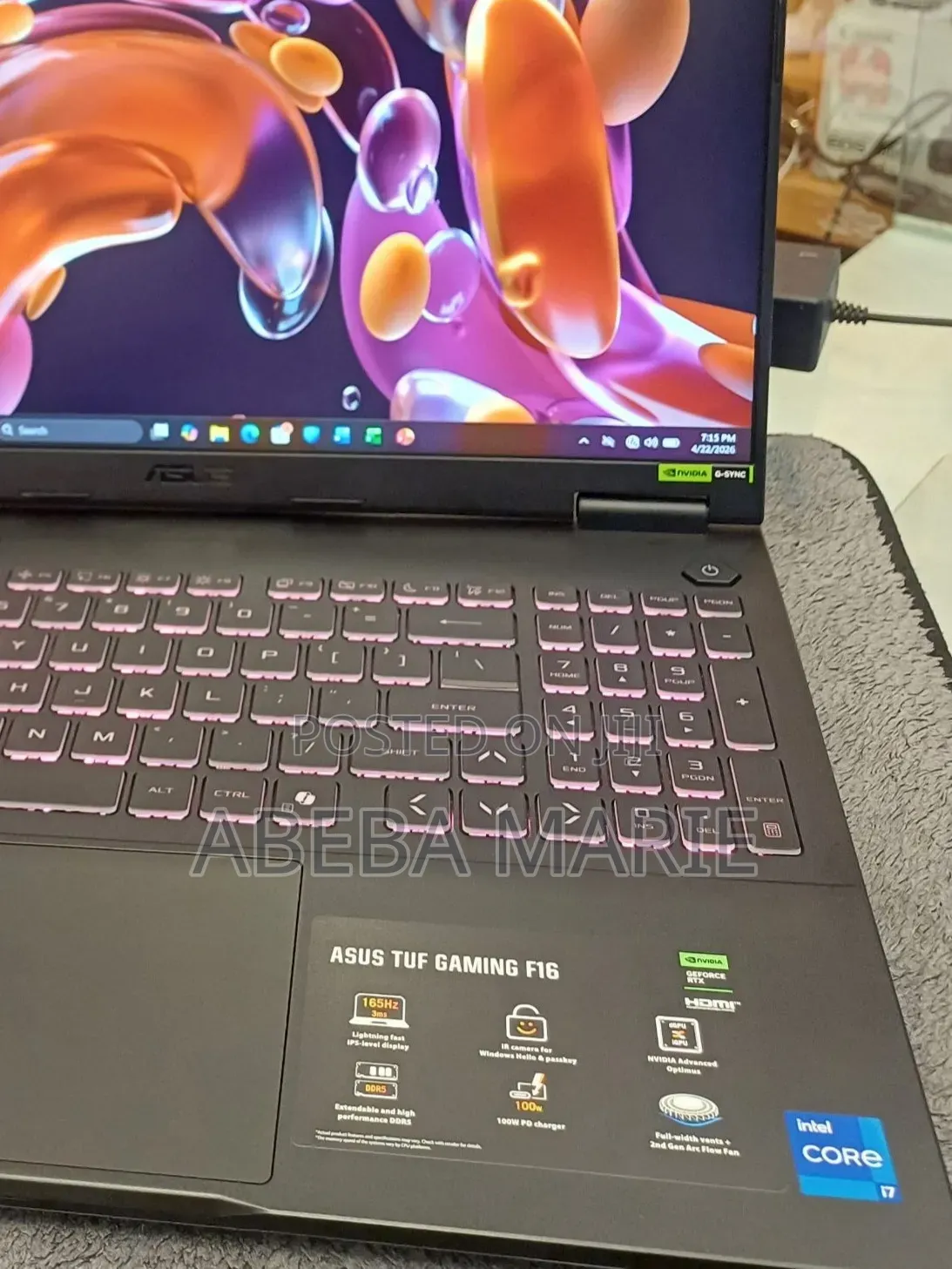 New Laptop Asus TUF Gaming A16 32GB Intel Core i7 SSD 1T