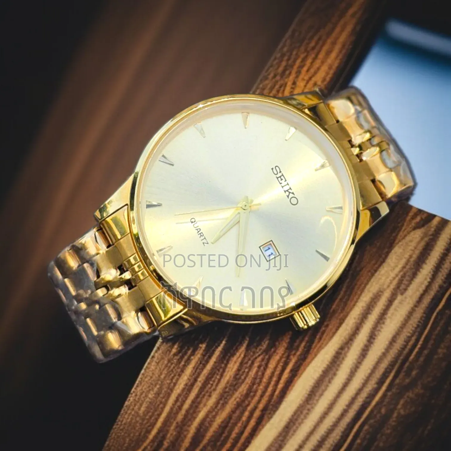 Seiko Gold Edition – Classic Quartz Watch – Premium Quality