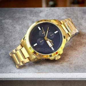 Citizen Gold Chrono-Style Watch – Black Dial – Luxury Build