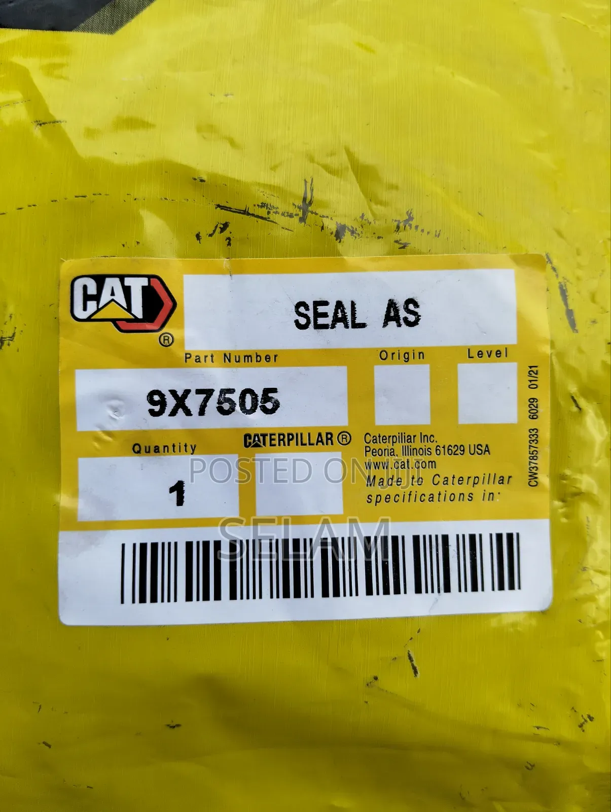 Original Cat 9x7505 Duo-Cone Seal As