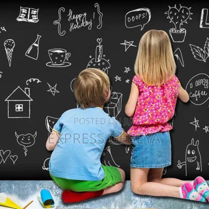 Self Adhesive Black Board Sticker የራሱ መለጠፊያ ያለው ብላክ ቦርድ