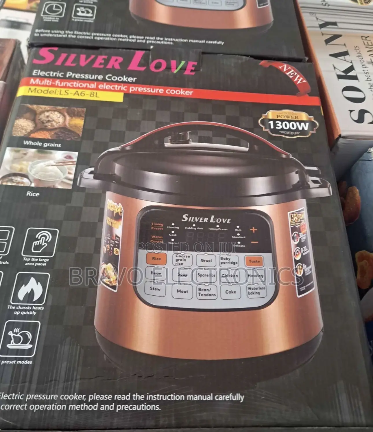 Silver Love 8l Pressure Cooker | Stainless Steel Body | Fast Cooking