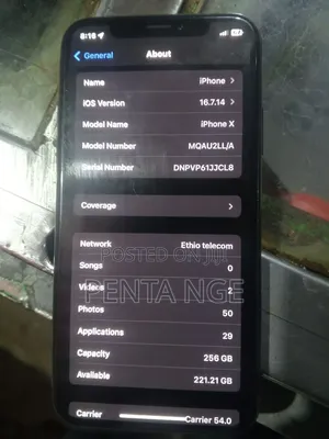 Apple iPhone X 256 GB Black