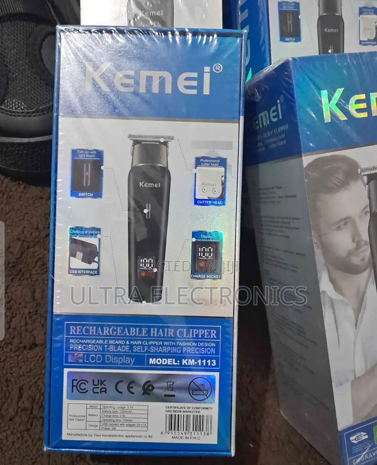 Kemei Rechargeable Beard and Hair Clipper, Specifically the Km-1113.