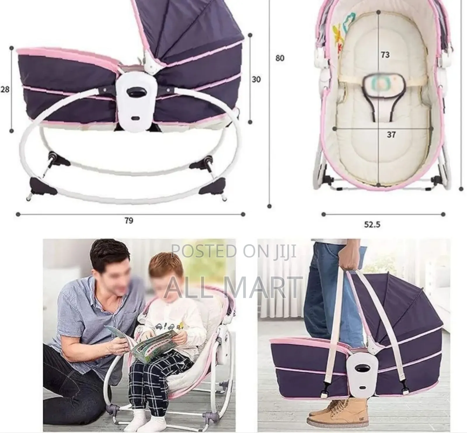 Mastela 5-in-1 Rocker Bassinet