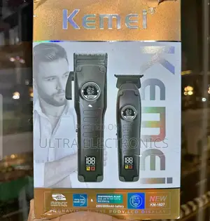 Kemei Km-1827 Professional Hair Clipper and Trimmer Combo Set.