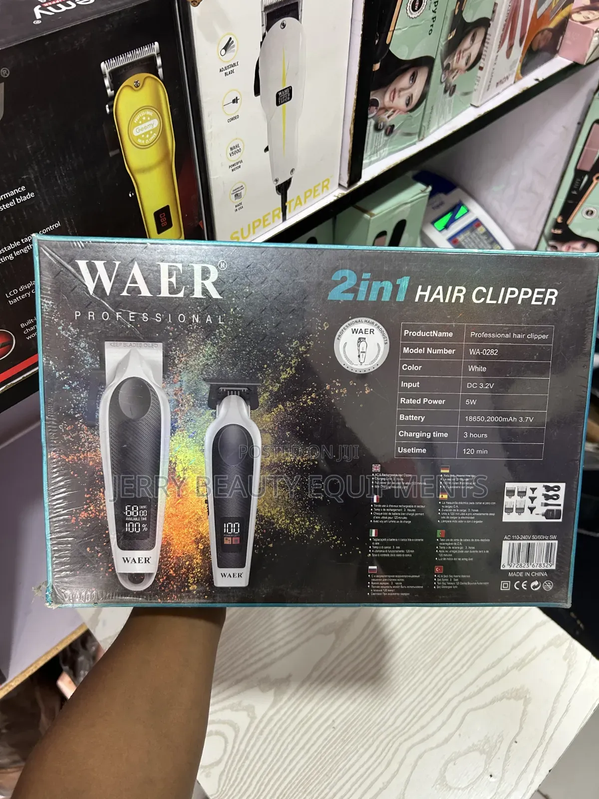 Waer Wa-0282 2-in-1 Hair Clipper Set