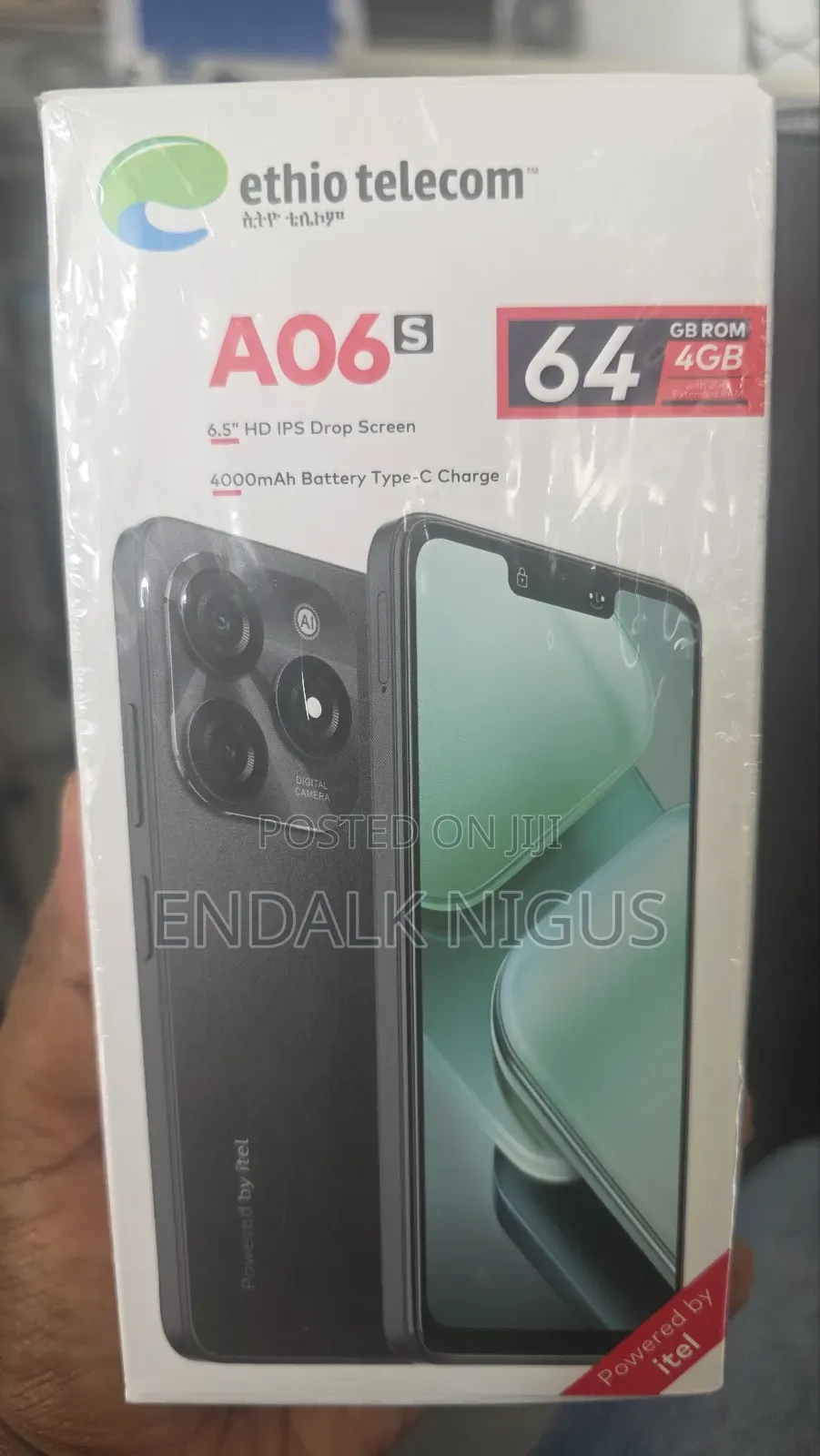 New Itel A06 64 GB Black